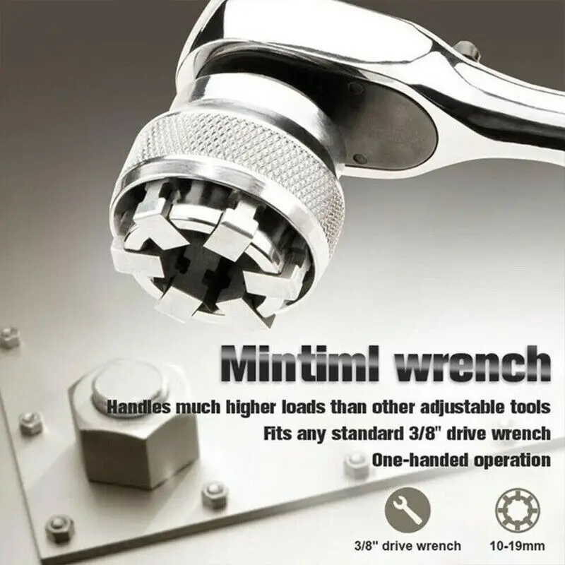 Adaptive Wrench All-Fitting Multi Drill Attachment Magic Tool Universal Cover Chrome Molybdenum Steel Sleeve | Инструменты