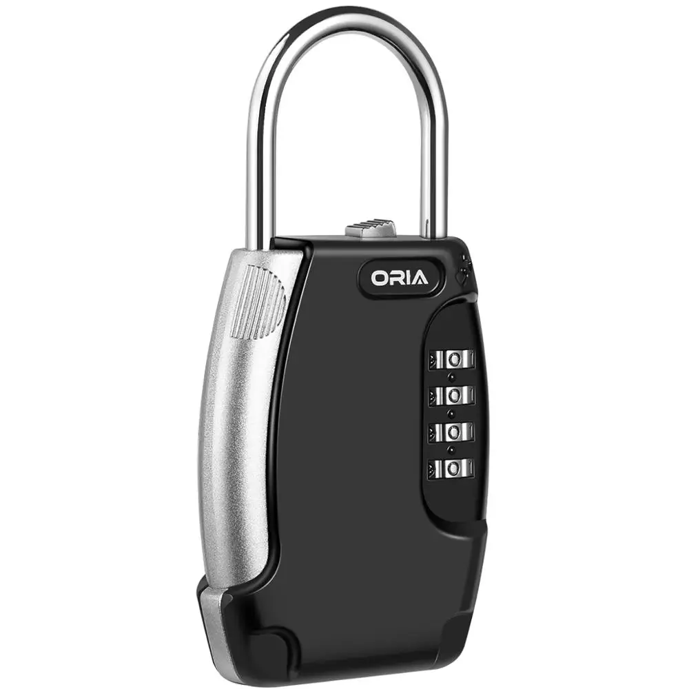 Caja de bloqueo para el hogar, cerrojo de combinación de 4 dígitos para llaves montadas en la pared, almacenamiento seguro para exteriores, impermeable