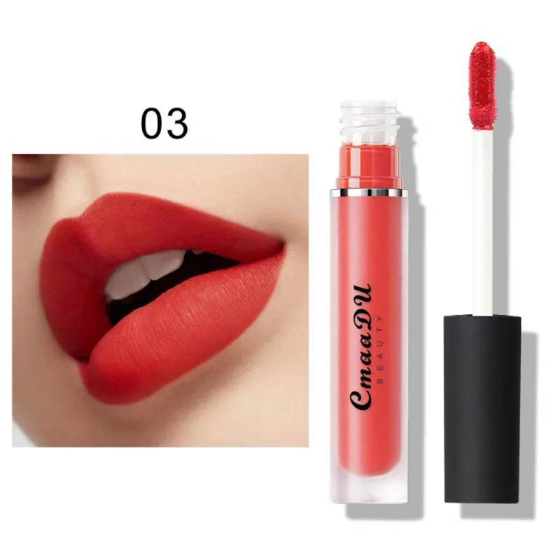 15 Colors Silky Lip Gloss Lipstick Long-lasting Waterproof Smudge-proof Easy To Color Liquid Lips Makeup Tint