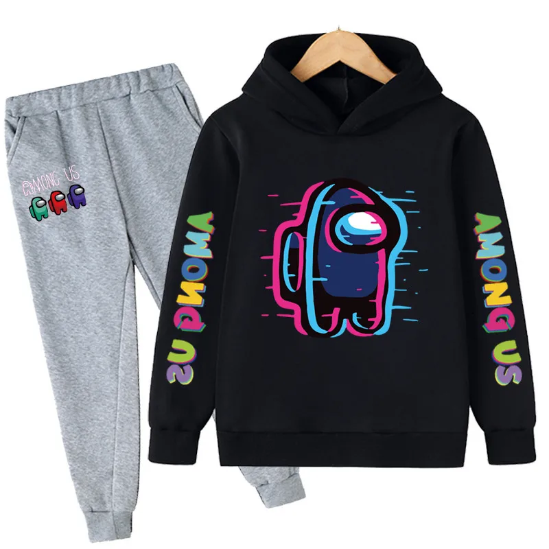 4-14 Years Kids Clothes Boys Spring Autumn Teenage Among Us Suit Set tracksuits Children Clothing Hoodies+Pants 2pcs | Мать и ребенок
