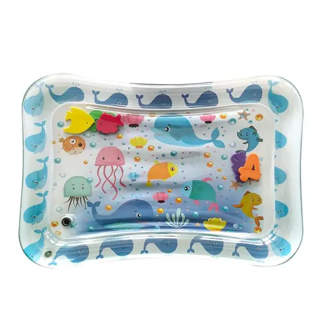 $US $5.70  70CM Summer Baby Inflatable Water Playmat Infant Thicken PVC Play Mat Kids Funny Gym Dual Use Patte