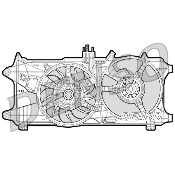 Вентилятор Радиатора Fiat:Doblo 1.9jtd/1.9jtd 01-,Doblo Cargo 1.9jtd/1.9jtd 01- Denso арт. DER09026