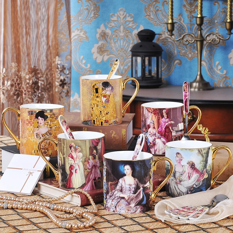 

Coffee Cup Retro Porcelain Coffee Cup Drinkware Bone China Tea Cup Tableware Birthday Gift Room Mug Give A Friend A Gift