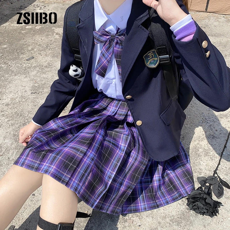 Uniformes de Escuela Japonesa para mujer, Falda plisada pijo de estilo, falda a cuadros Harajuku, Mini falda Ulzzang Kawaii de XS-2XL
