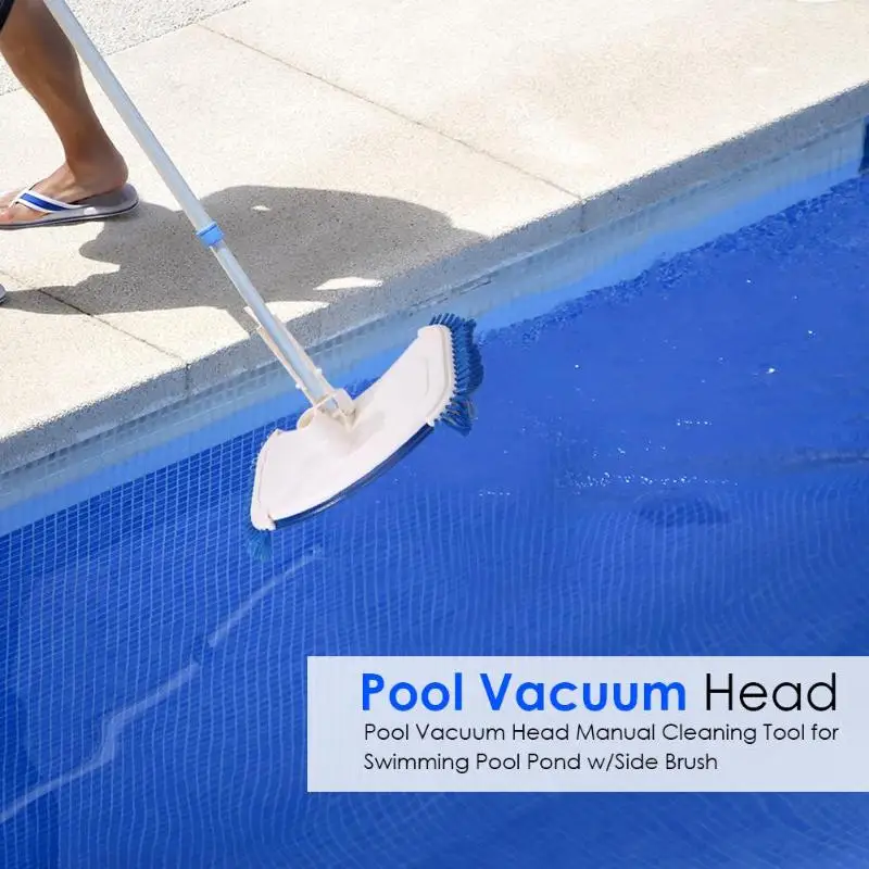 

14 inch Plastic Handle Pool Vacuum Head Cleaning Tool for Pond Swimming Pool Cooperate With The Use Of Suction Machine