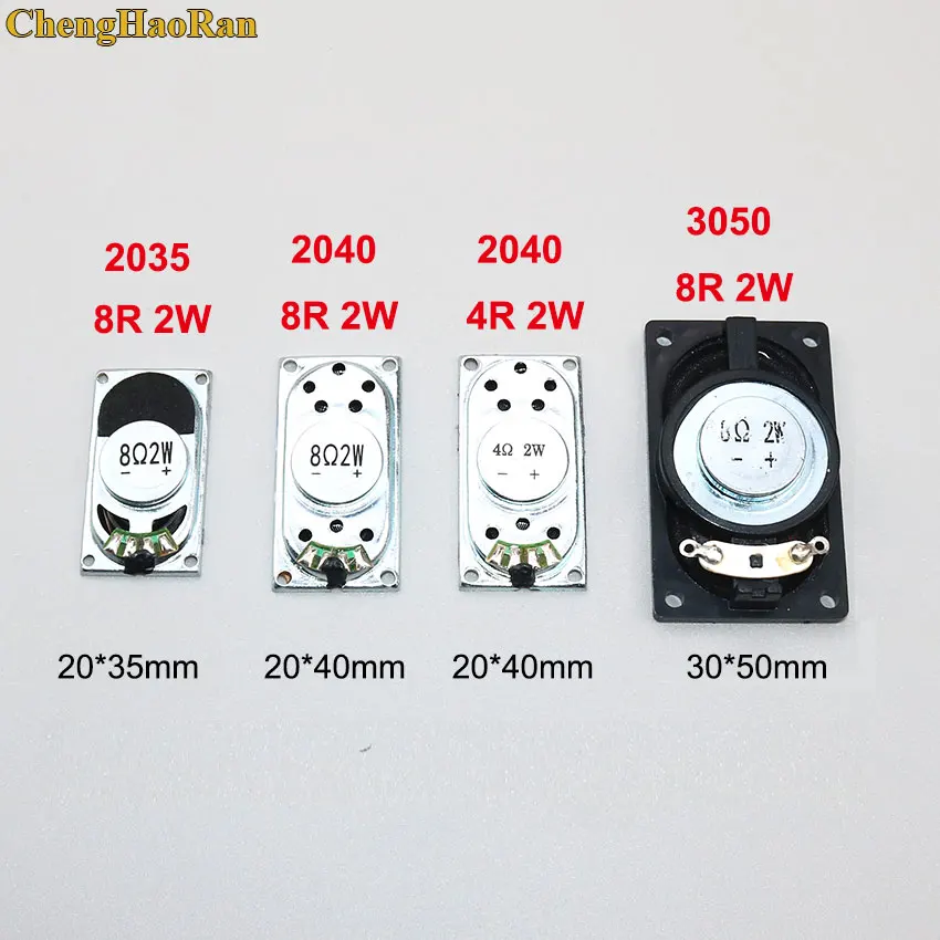 ChengHaoRan 2 шт. динамик ноутбука Рог 4R 8R 2 W 4020 2035 3520 3050 5030 громкий Динамик 8 Ом 2 Вт 8R 2 Вт 40 мм 20 мм 30 мм 50 мм