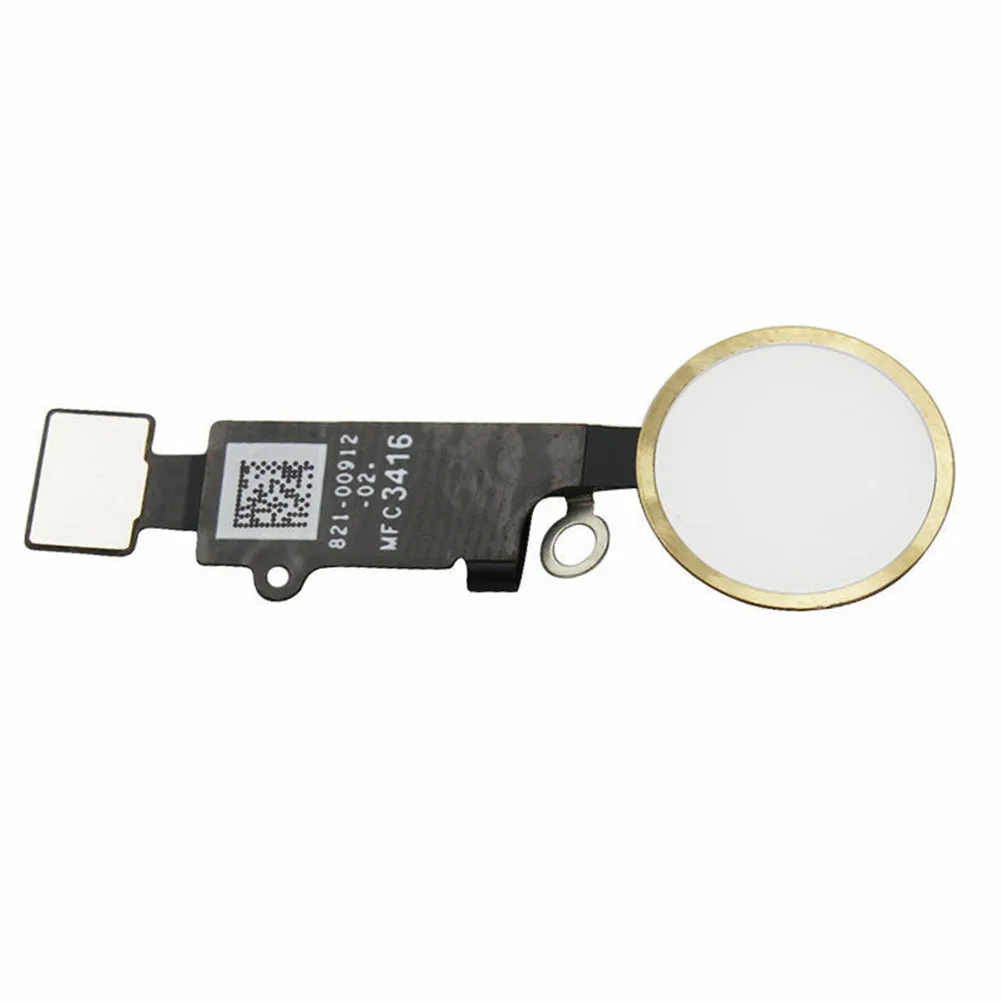 Repair Spare Key Home Button Assembly Replacement Mobile Phone Cable Complete Part Durable Gasket Sensor For IPhone 7/8 - Color: Gold