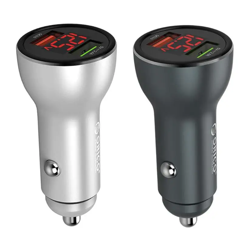ORICO UPF-K2 Mini Dual USB Автомобильное зарядное устройство для iPhone X XS Mas 11 Pro 30 Вт быстрая зарядка автомобильное зарядное устройство для телефона samsung huawei Xiaomi