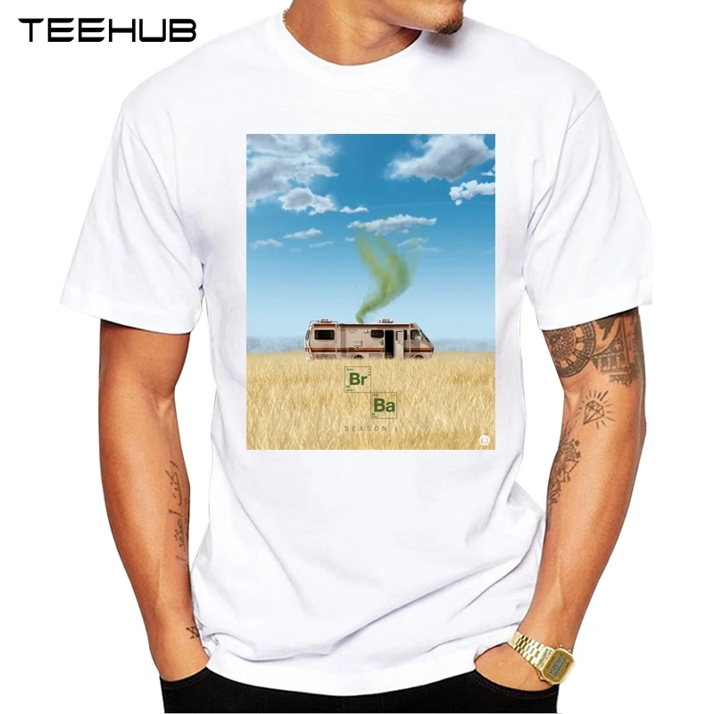 Новинка 2019 модный мужской постер TEEHUB во все тяжкие дизайнерская женская
