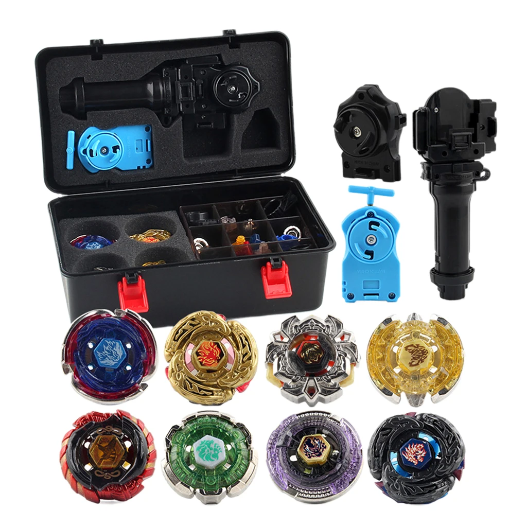 12 шт. Созвездие 4D Burst Grip Launcher волчок игрушки с черным чемоданом, детские игрушки - Цвет: 21D