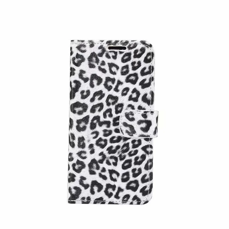white Визитница чехол для samsung Galaxy Note 10 плюс 8 9 S10E S10 S8 S9 класса люкс леопард пантера кожа откидная крышка устойчивый Чехол-книжка чехол - Цвет: white