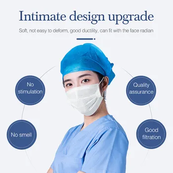 

#H40 50 PCS White Mouth Mask Anti-Dust Dustproof Face Mask Facial Protective Cover Masks Anti Pollution For Bicycle Cycling