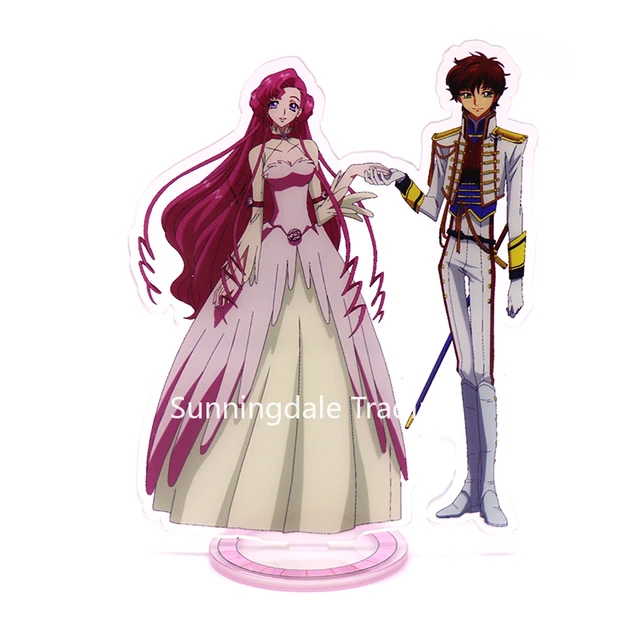 CODE GEASS Anime Figures Lelouch Lamperouge Acrylic Stands Kallen Stadtfeld  Character Model Plate Desk Decor Standing Sign Toys