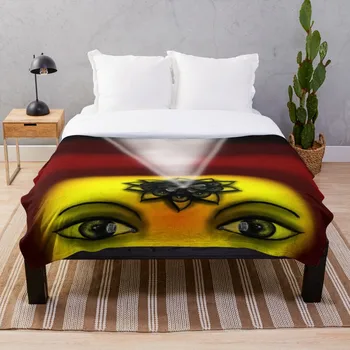 

Internal Eye Vision Light Throw Blanket Soft Sherpa Blanket Bed Sheet Single Knee Blanket Office Nap Blanket