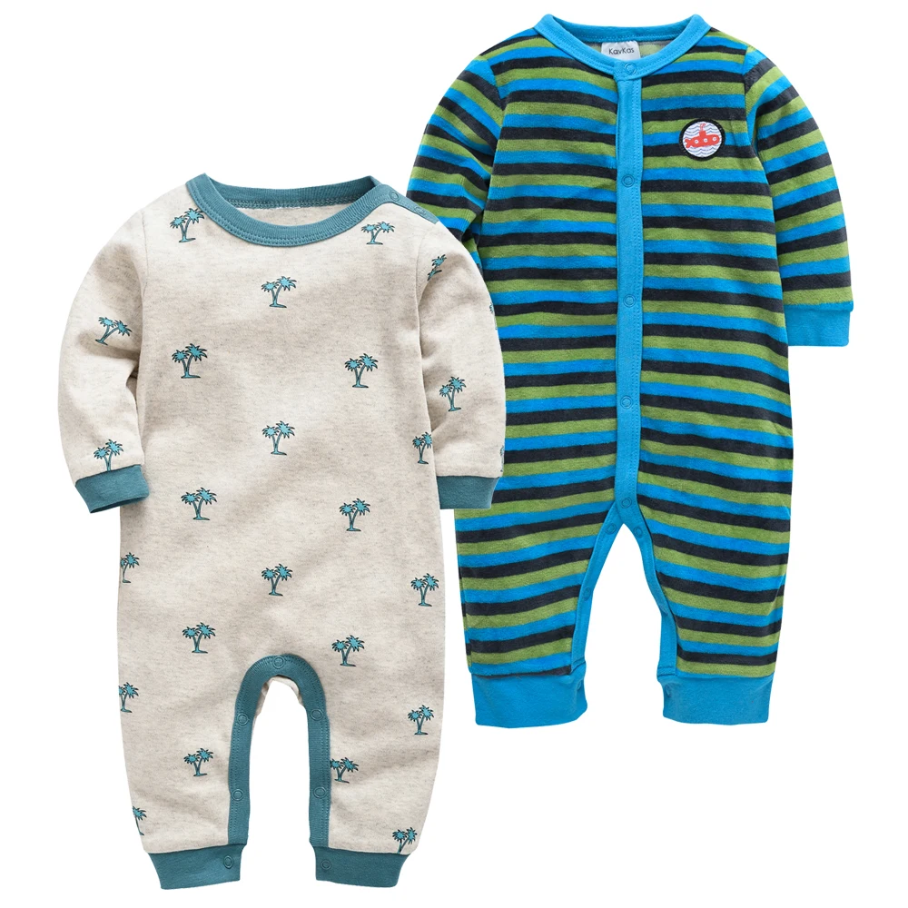 Kavkas/Одежда для маленьких мальчиков; Одежда для новорожденных; 2 шт./лот; хлопковая одежда с длинными рукавами и круглым вырезом; 0-12 м; Carters; одежда для маленьких девочек; Комбинезоны для маленьких детей