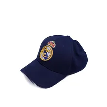 Бейсбольная кепка с вышитым логотипом футбольной команды "Реал Мадрид", Регулируемая Кепка для фанатов футбола, изготовленная на заказ