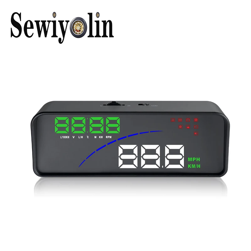 

2019 New P9 HUD Head Up Display Auto HUD OBD2 Car Speed Projector KMH MPH Speedometer Car Detector Oil Consumption For Nissan