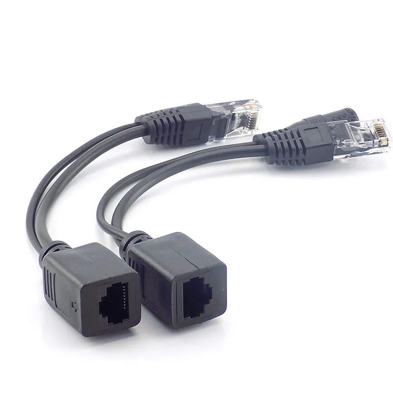 1 пара POE сплиттер 12 В адаптер Аксессуары RJ45 набор игл для маринования Разъем питания кабель камера Cctv для камеры безопасности C12