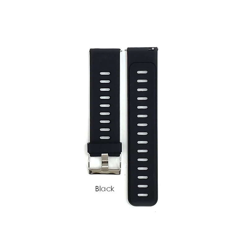 Силиконовый браслет на запястье для оригинальных Xiaomi Huami AMAZFIT GTR/Stratos 2 2 S, браслеты на ремне для AMAZFIT Pace 22 мм, Смарт-часы - Цвет ремешка: Black Black