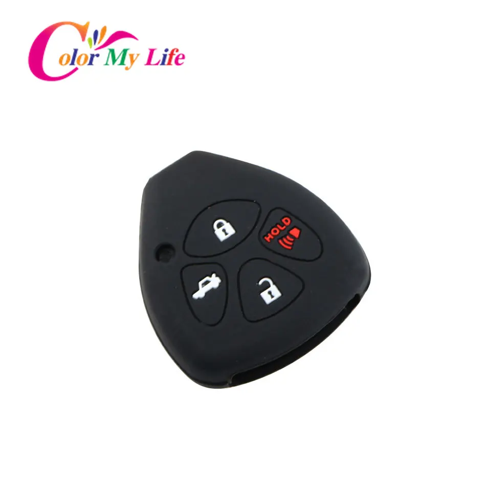 Цветной силиконовый чехол для автомобильного ключа My Life Toyota Corolla Hilux Vitz Rav4 Aqua Camry