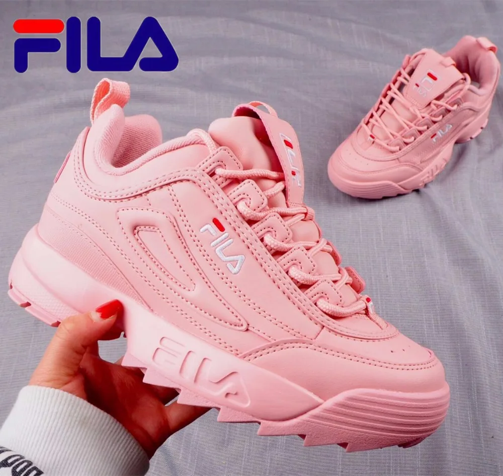 

Fila Disruptor II 2 Sneaker Running Shoes black white Big sawtooth Thick bottom increased Man Low Outdoor Sneakers 39-44