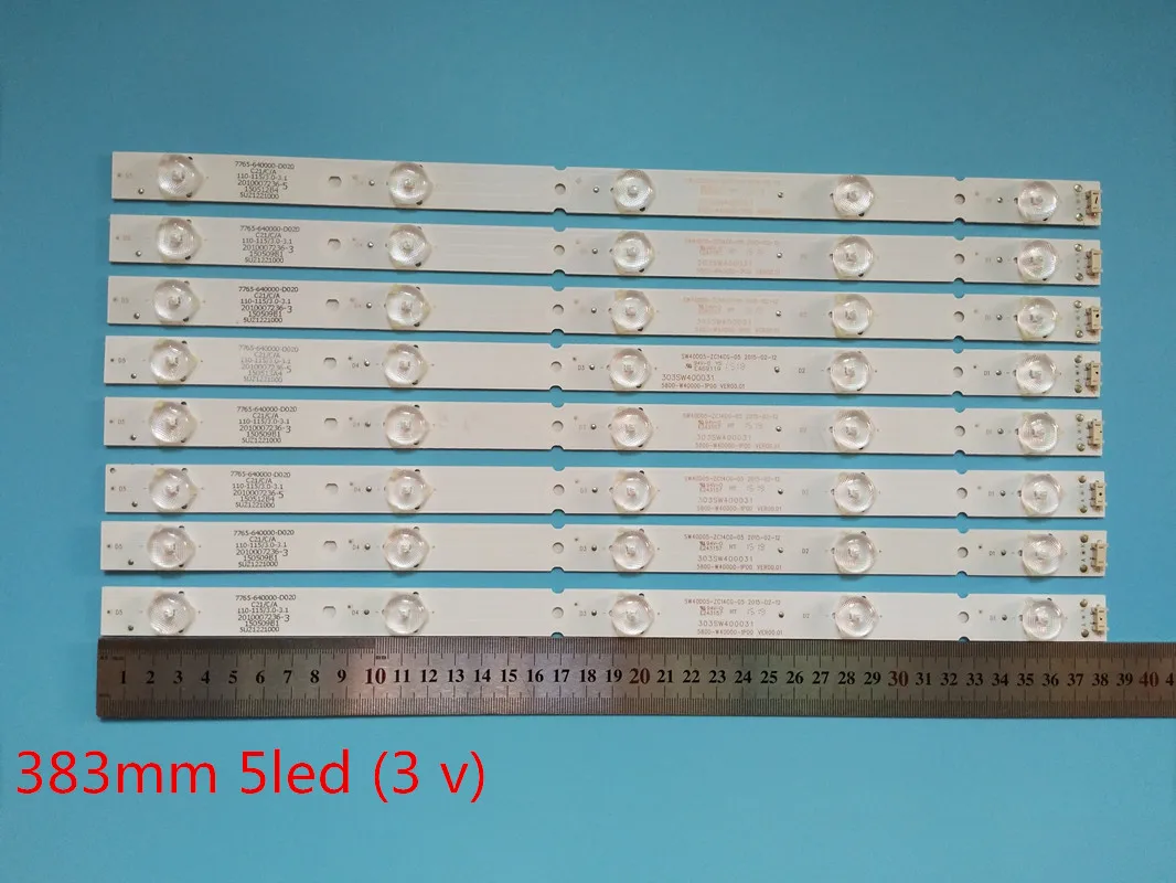 НОВО комплект 8 шт. 5 светодиодный Подсветка 380 мм светодиодный stirp para 40E6000 40E3000 40E3500 40E3500 5832-W40000-2P00 5800-W40000-