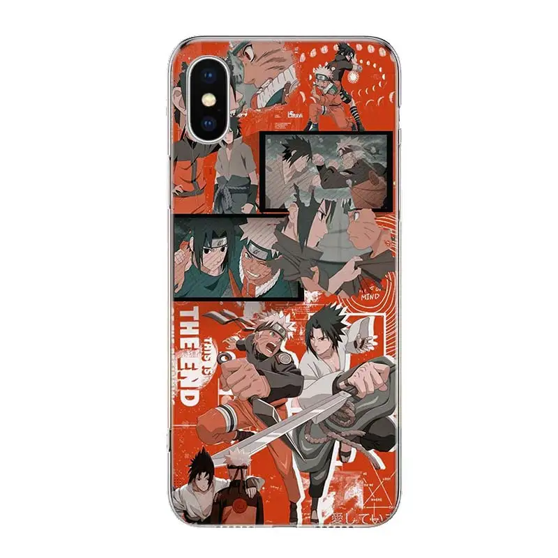 Hot Naruto Japanese Manga Phone Case Cover For Apple iphone 12 Mini 11 Pro XR X XS Max 7 8 6 6S Plus + 7G 6G 5 SE Pattern Coque