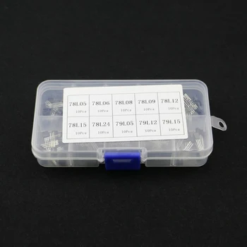 

100pcs/lot three-terminal voltage regulator TO-92 kit triode set 78L05 78L06 78L08 78L09 78L12 78L15 78L24 79L05 79L12 79L15