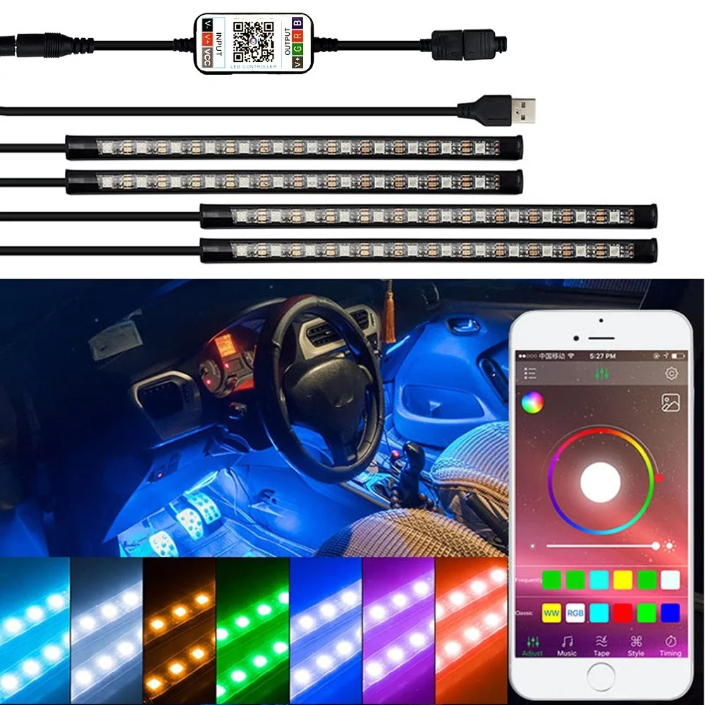 

LED Strip RGB Remote Control Car Decorative Atmosphere Light For Lexus RX300 IS250 GS300 RX RX330 RX350 LX470 GX470 LX570 GS RX
