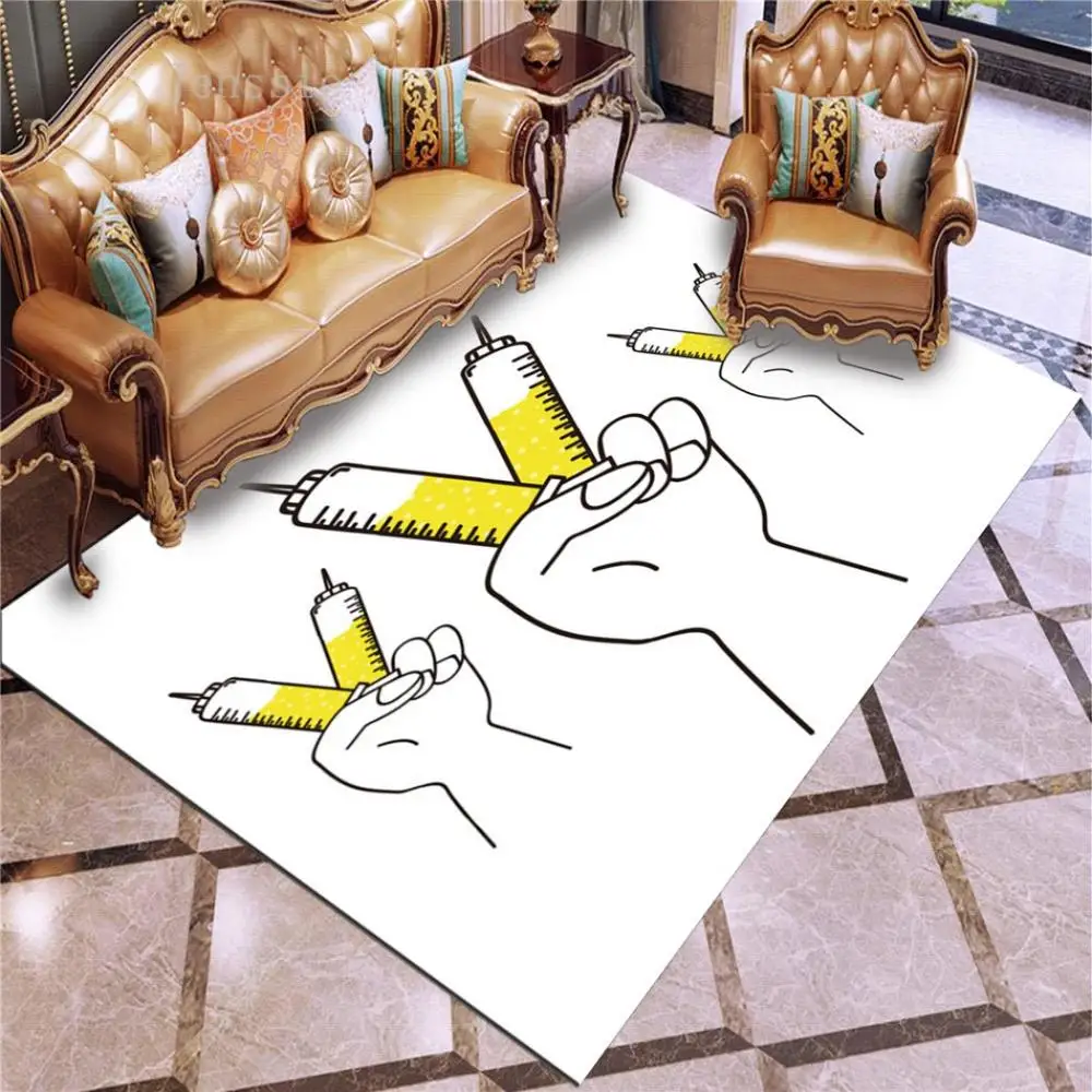 

Stick Figure Polyester Carpets For Living Room Rug Boys Girls Bedroom Rug Home Decoration Area Rug Customize Carpet