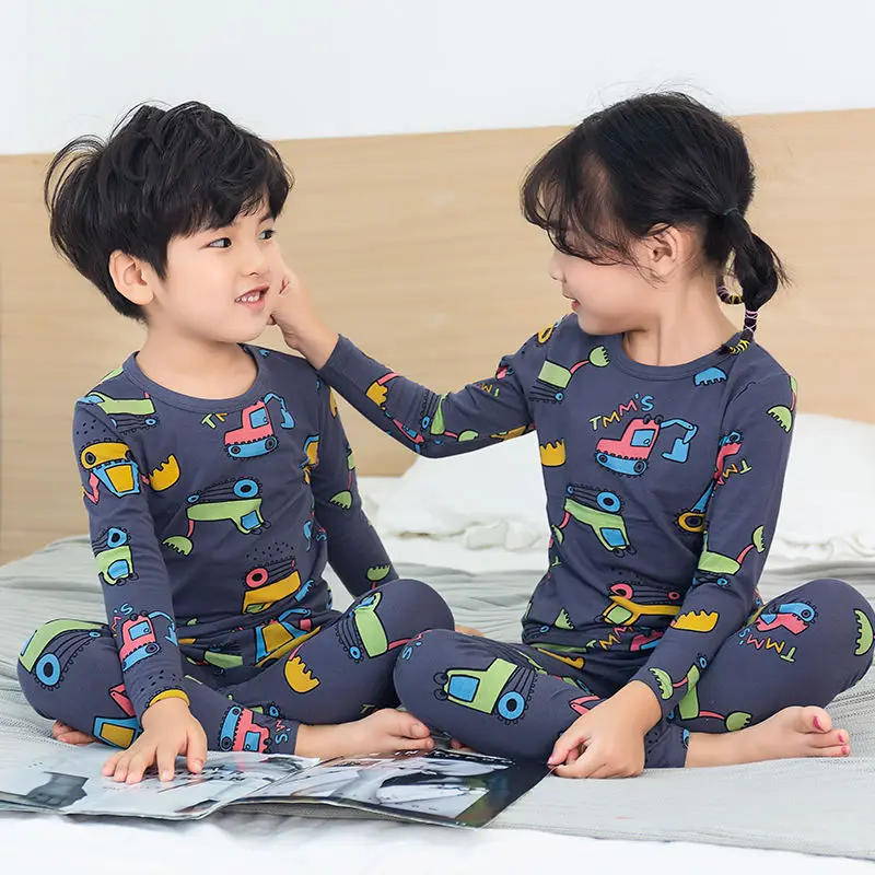 Ensembles de pyjama en coton Stitch pour enfants, vêtements de nuit de Noël  pour bébés garçons, vêtements pour filles, chemise à manches longues,  pantalon imbibé - AliExpress