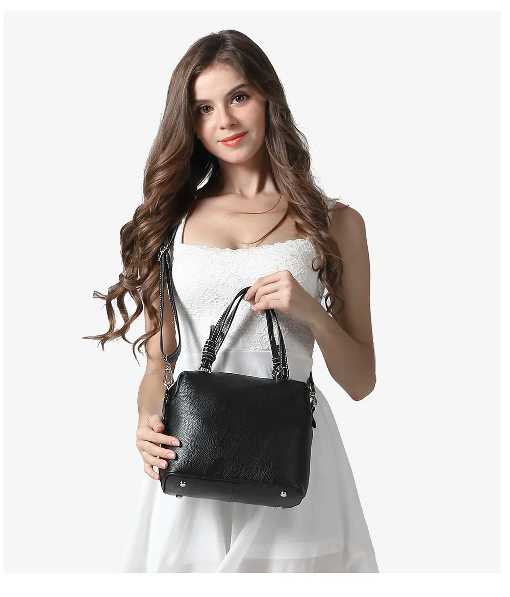 Zency натуральная кожа модная женская сумка-тоут классическая черная сумка-хобо Повседневная сумка через плечо высокое качество