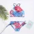 2021 Новый Женский Купальник Water Drop Printed Children's Bikini Multicolor Printed Split Swimsuit Set Открытый Водный Спорт
