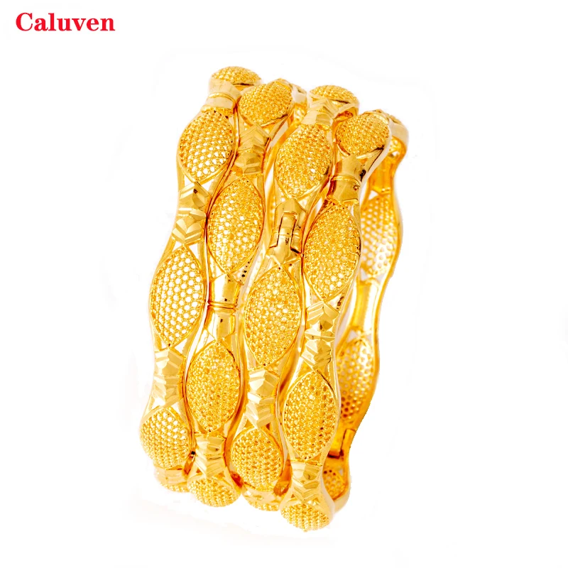 

Arabic Bangles with Charm Dubai Bangles for Women Indian Bracelets, Ethiopian African Gold Bracelets&Bangles Bridal Jewelry
