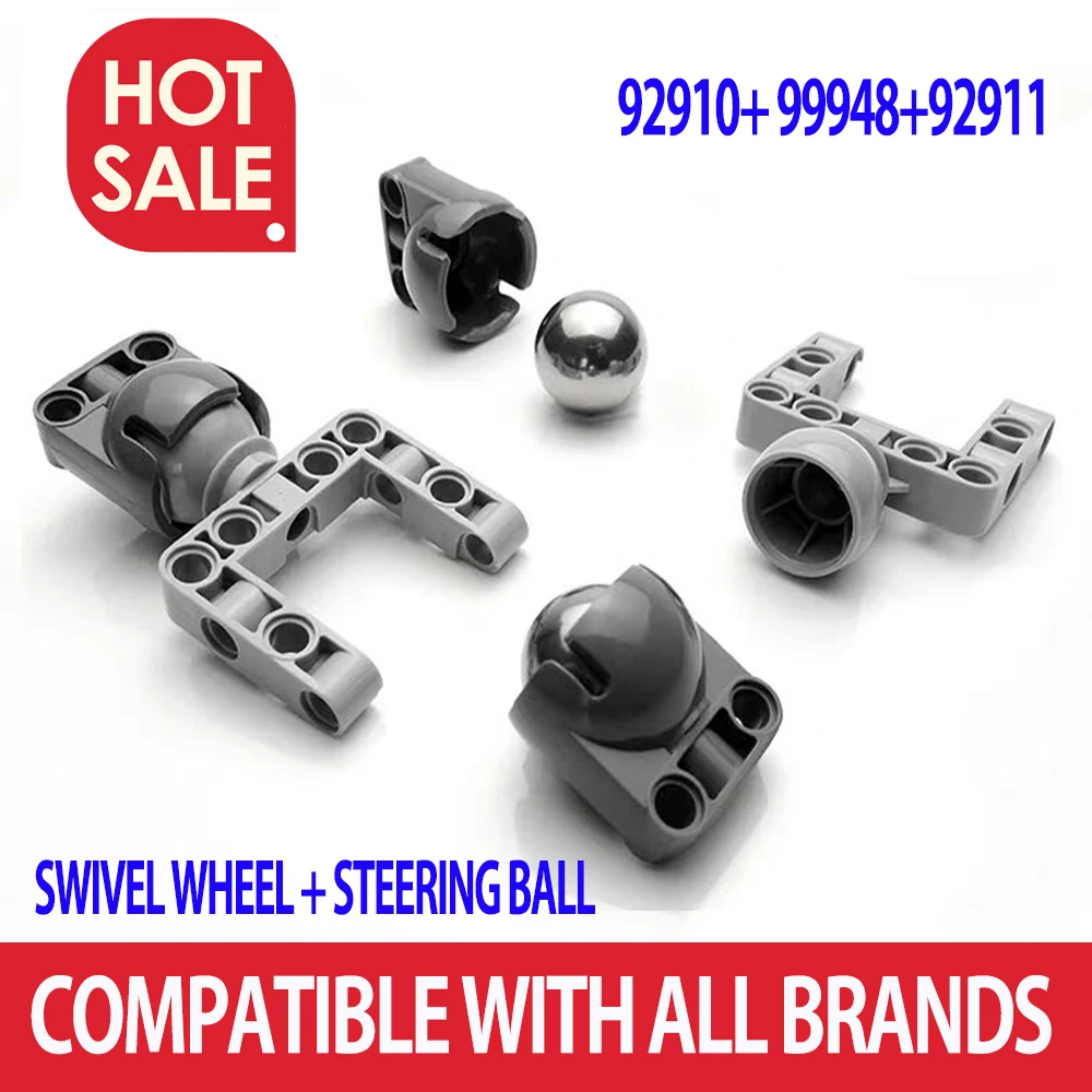 

ev5 Compatible with high-tech building block accessories ev3 universal wheel NO.99948+NO.92911 Steel Ball Technic part legoeds