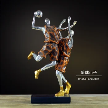 

CREATIVE RESIN BASKETBALL FOOTBALL PEOPLE STATUE HOME DECOR CRAFTS ROOM DECORATION OBJECTS OFFICE STUDY PEOPLE SPORTS FIGURINES