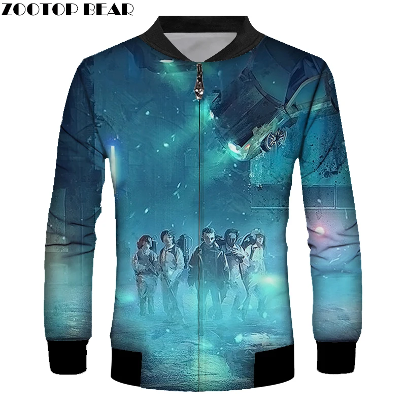 TTJK122 ZOOTOP медведь Повседневная и модная свободная Мужская куртка ветрозащитная в форме каннибала цветка Анима мужская осенне-зимняя куртка - Цвет: TTJK122