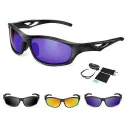 Vertvie Профессиональные поляризованные велосипедные очки спортивные велосипедные солнцезащитные очки UV 400 с 3 линзами 6 цветов очки для