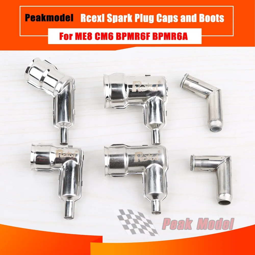 Rcexl Spark Plug Caps and Boots for NGK ME8 ME8 CM6 CM6 BPMR6F BPMR6A