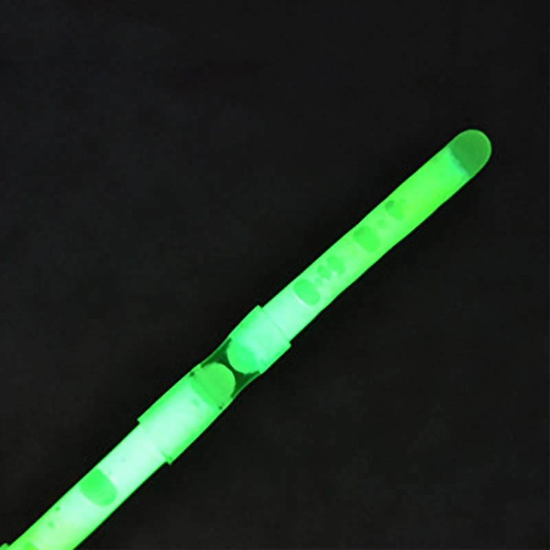 50pcs Fishing Float Light Stick Fluorescent Lightstick Night Luminous Float Rod Light Dark Glow Stick Useful Fishing Tackle AHPU