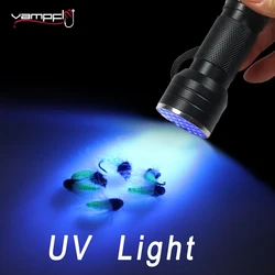 Vampfly 9LEDs 21LEDs UV Curing Lamp Torch Buzzer Nymph Fly Epoxy Curing 365nm~410nm Mutifuction UV Light Fishing Fly Tying Tool