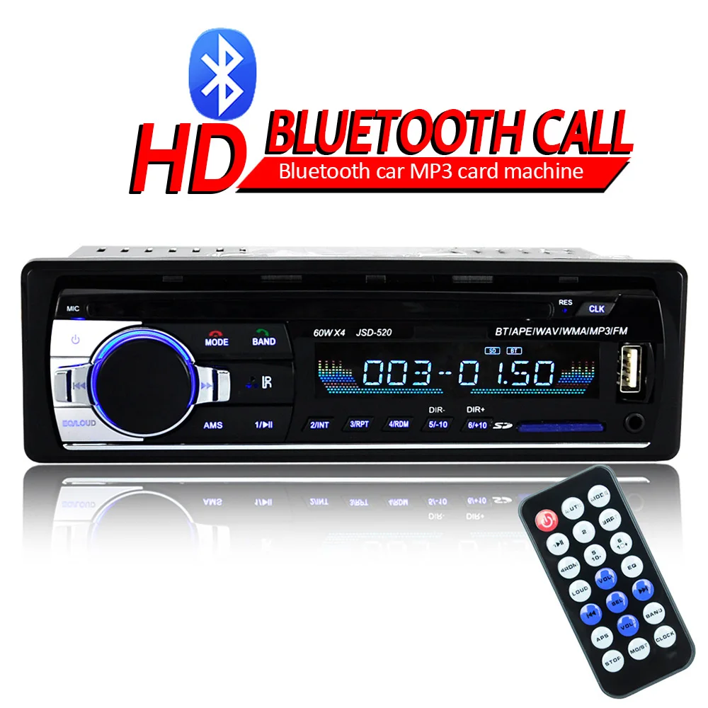 Автомобильные радио стерео цифровой, с дистанционным управлением HD Bluetooth аудио музыка стерео 12 В AUX USB универсальный автомобильный Радио MP3-плеер Авторадио