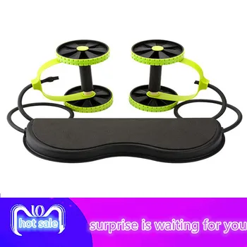 

AB Wheels Roller Stretch Elastic Abdominal Resistance Pull Rope Tool AB Roller For Abdominal Muscle Trainer Exercise HWC