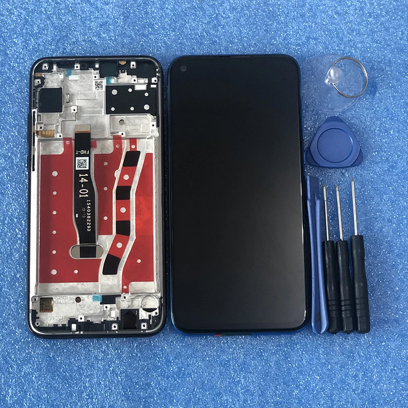Для 6," huawei Nova 5i/P20 Lite GLK-LX1 LX1U Axisinternational ЖК-дисплей рамка+ сенсорная панель дигитайзер
