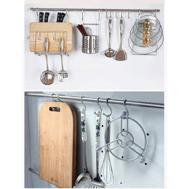 10Pcs Households Stainless Steel S Hooks Utensil Coat Clothes Hanger Supplies