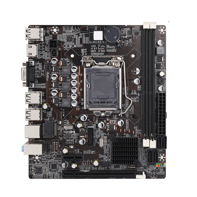 Материнская плата H61 LGA 1155 DDR3 ПАМЯТЬ 16 Гб Micro-ATX десктопная материнская для LGA1155 Socket