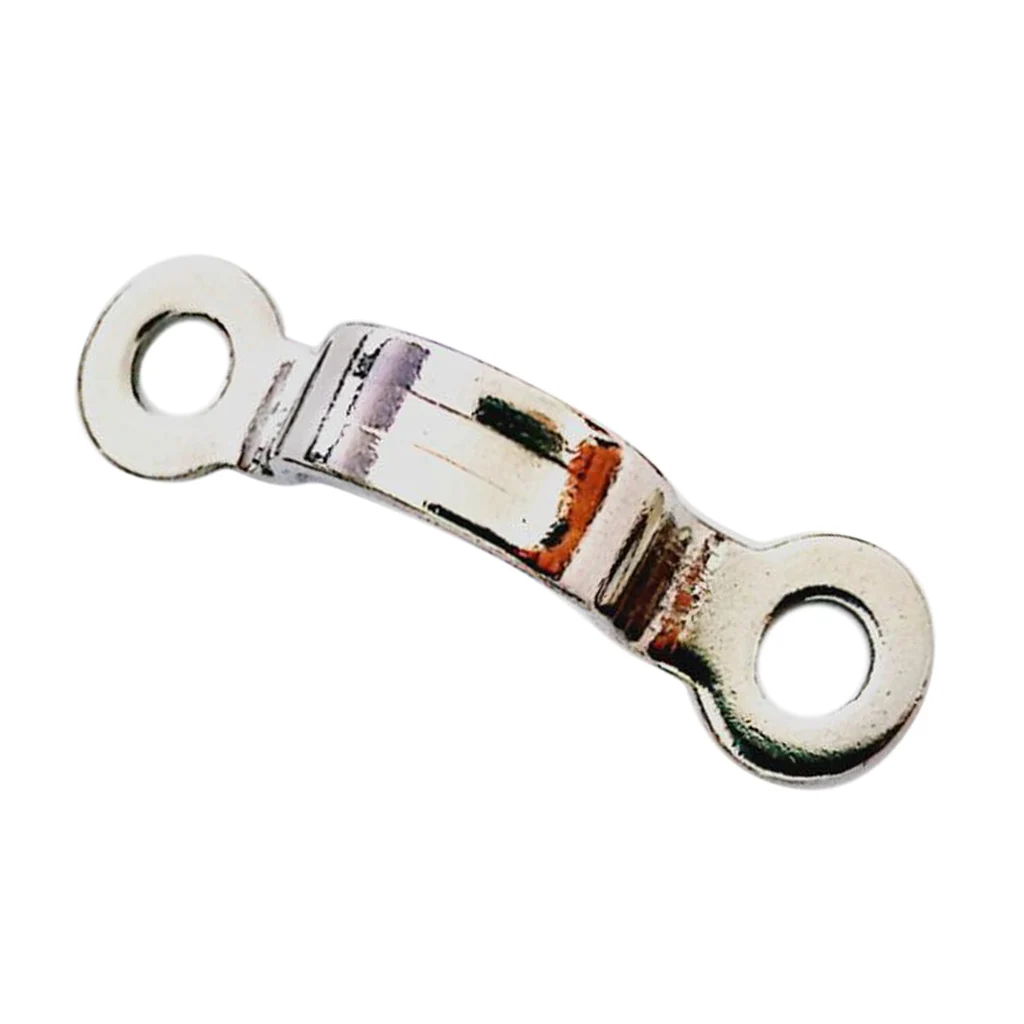 1pc 316 Stainless Steel Top Pad Eye Strap Footman's Deck Loop Boat Hook Canopy for Bimini Top Strap Kayak Rigging Strap