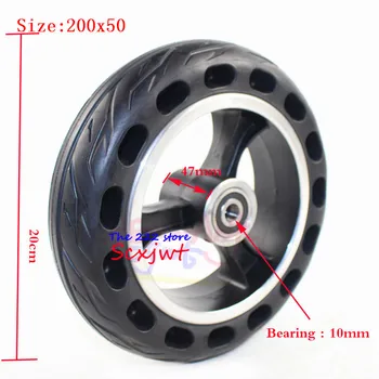 

New 8 Inch Wheel Scooter Solid Tyres 200x50 Wheels Electric Wheel Hub Non-pneumatic Tires for Electric Scooter 200*50 Wheels