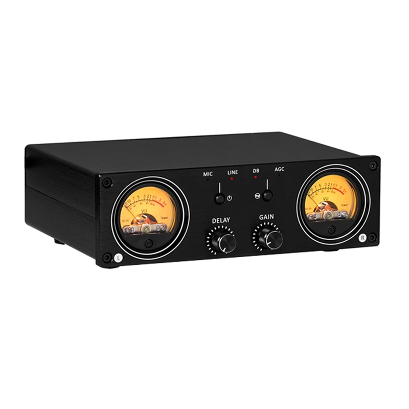 Двойной аналоговый измеритель УФ микрофон/линейный уровня звука RCA/XLR