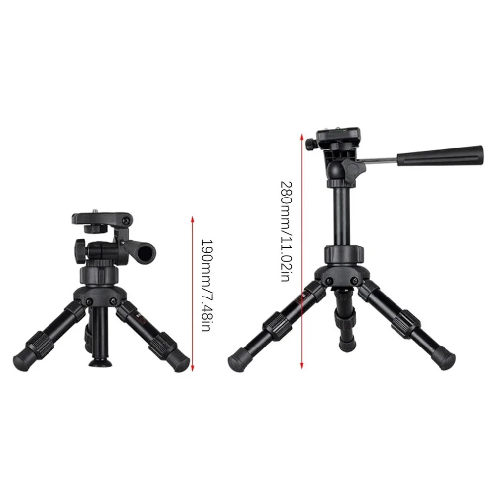 MS02 Настольный профессиональный дорожный штатив-Трипод для камеры Canon DSLR camera Camcorder Mini Портативный штатив для камеры телефона
